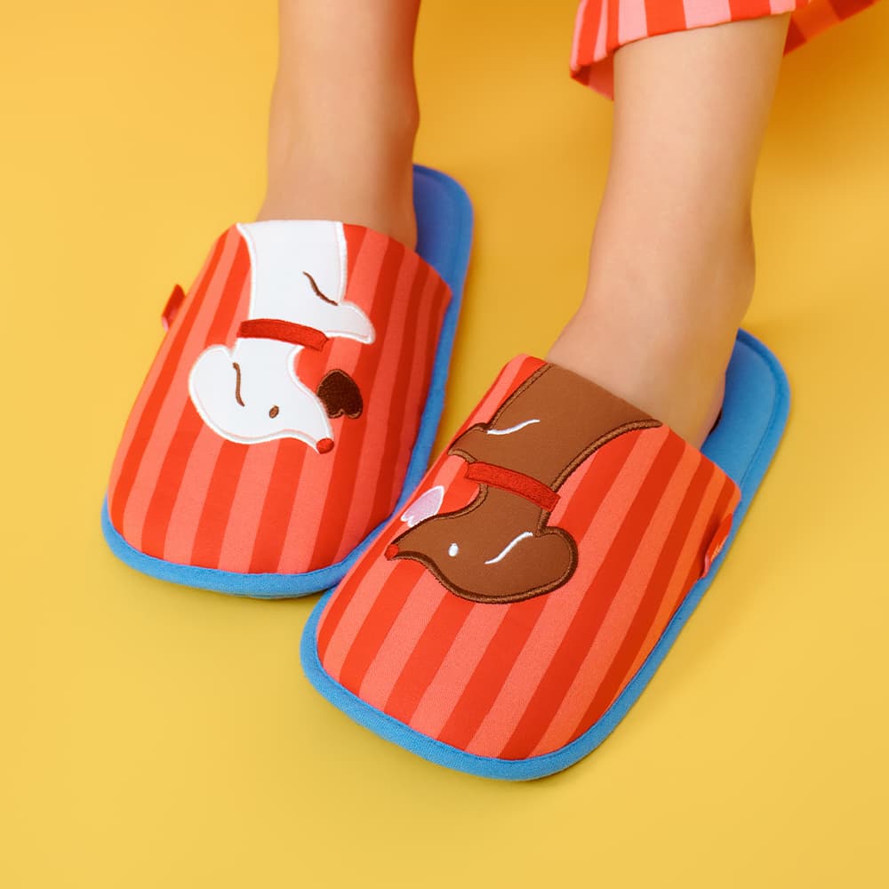 Wiggle Wiggle Washable Fabric Home Slipper - Lucky Puppy รูปที่ 4 | Pickipop