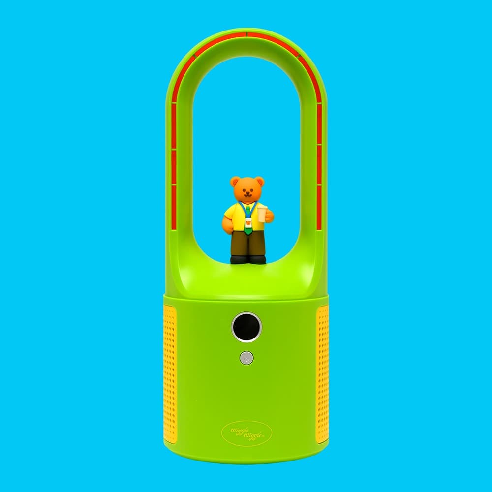 Wiggle Wiggle Bladeless Figure Desk Fan - Office Wiggle Bear Wiggle Wiggle | สินค้า | Pickipop