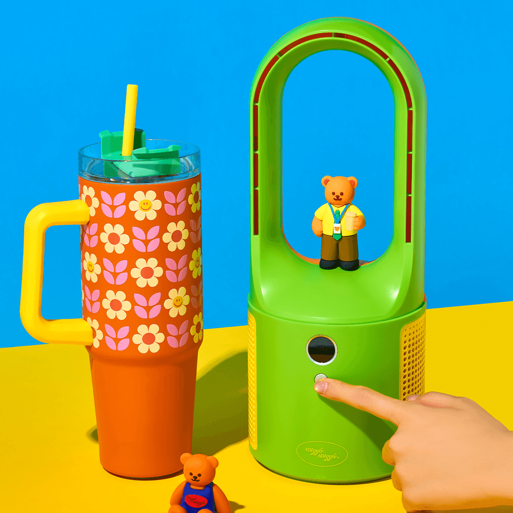 Wiggle Wiggle Bladeless Figure Desk Fan - Office Wiggle Bear รูปที่ 3 | Pickipop