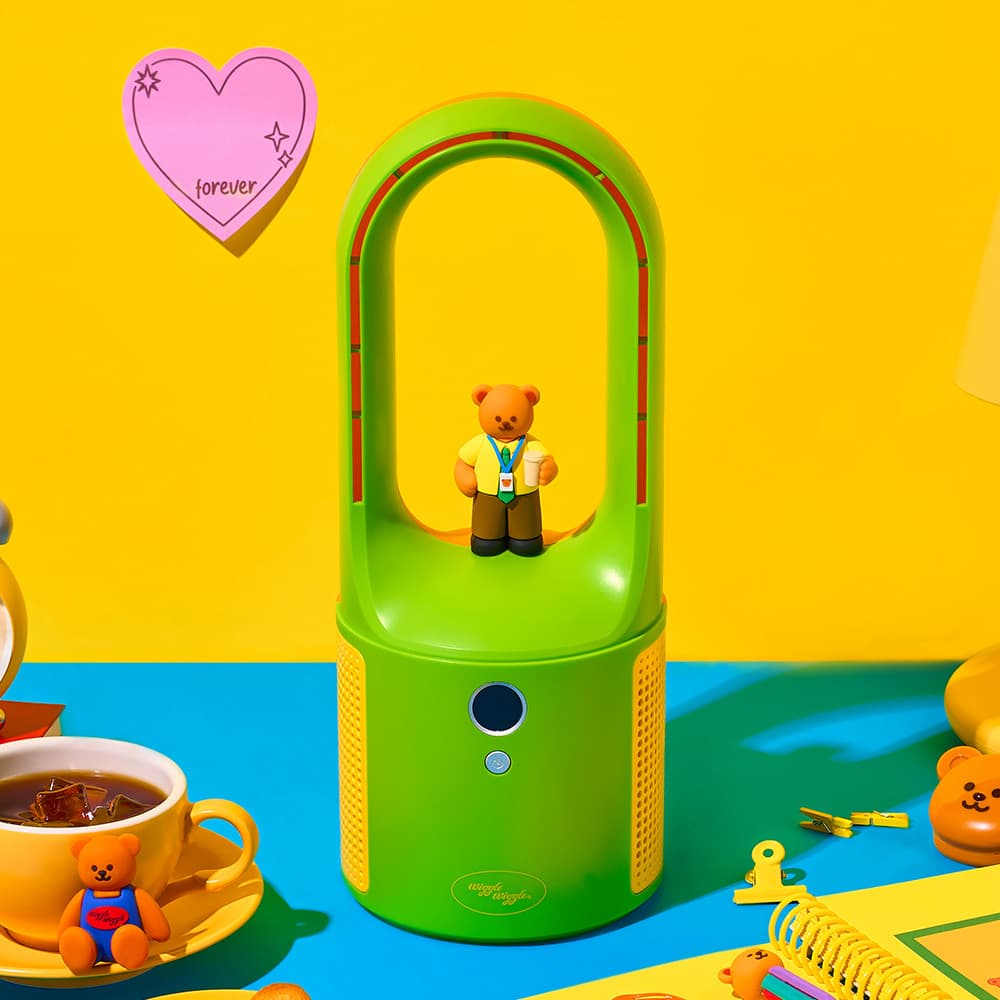 Wiggle Wiggle Bladeless Figure Desk Fan - Office Wiggle Bear รูปที่ 2 | Pickipop