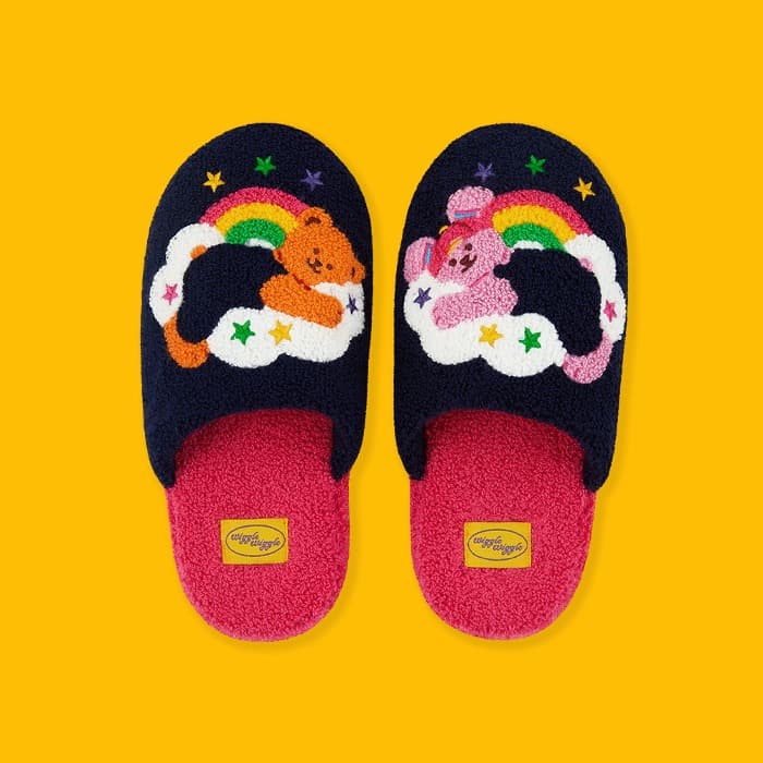 Wiggle Wiggle Kids Terry Home Slipper - Cloud Bear & Bunny Wiggle Wiggle | แฟชั่น | Pickipop