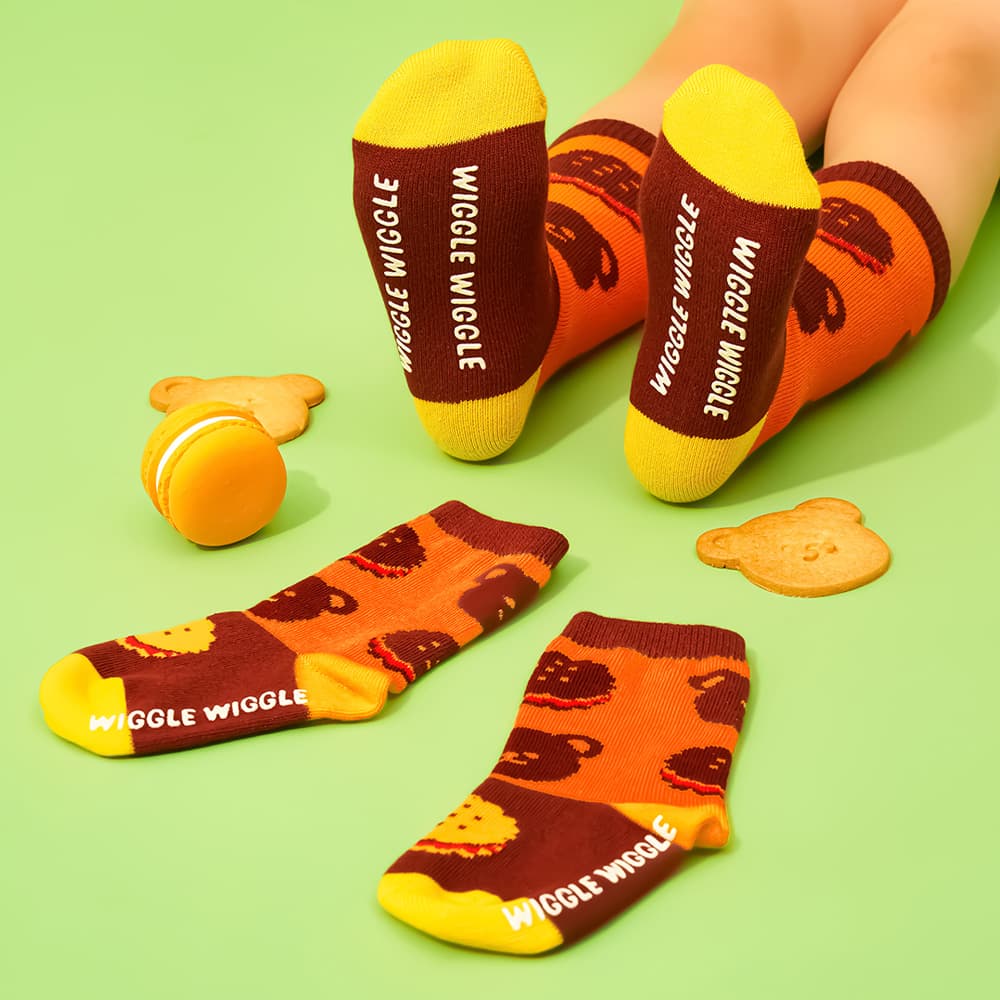 Wiggle Wiggle Kids Pattern Socks - Sweet Dessert (3 คู่) รูปที่ 2 | Pickipop