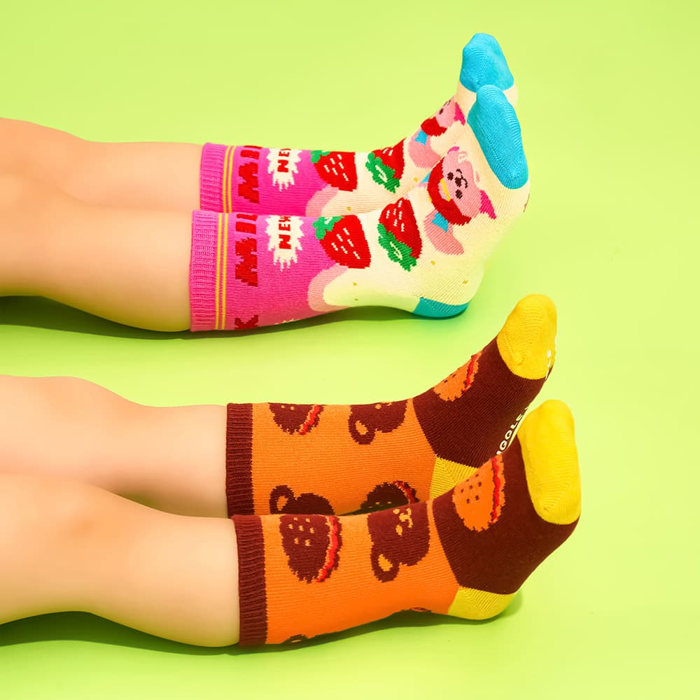Wiggle Wiggle Kids Pattern Socks - Sweet Dessert (3 คู่) รูปที่ 3 | Pickipop